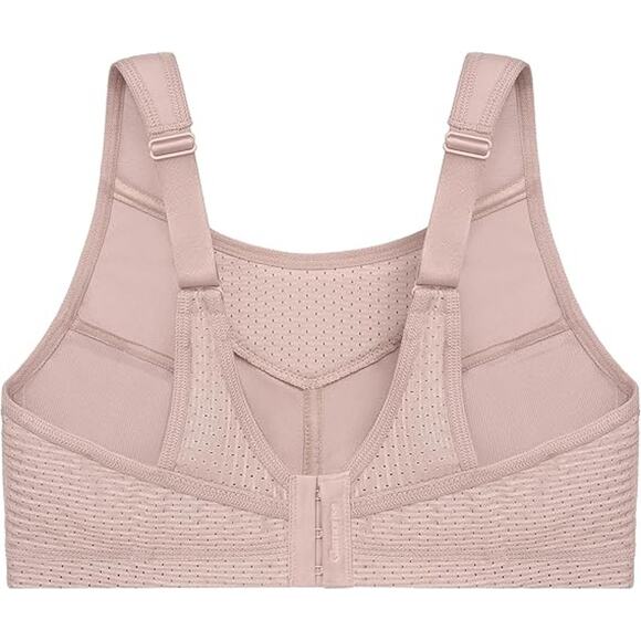 Glamorise Womens 44C Pink No-Bounce Camisole Wirefree Full Coverage Sports Bra - Picture 3 of 6